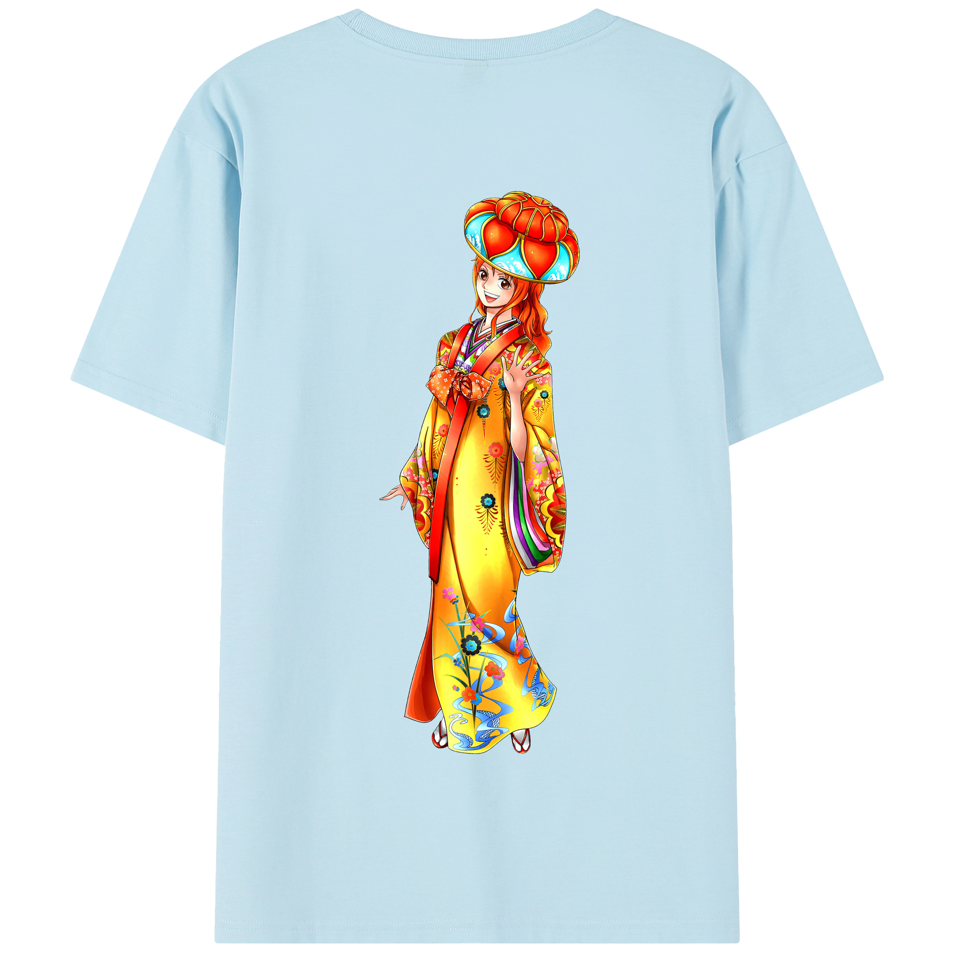ワンピース ナミ ONE PIECE Nami 綿100％半袖Tシャツ（背面プリント）
